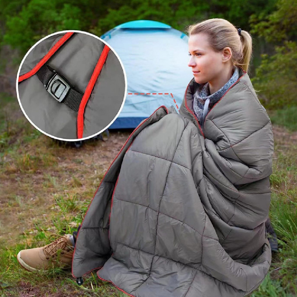 Ultra‑Warm Outdoor Camping Down Blanket — Waterproof, Wearable, Lightweight