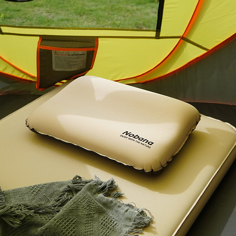 3D Inflatable Camping Pillow — Ergonomic, Compact, Outdoor Travel Cushion