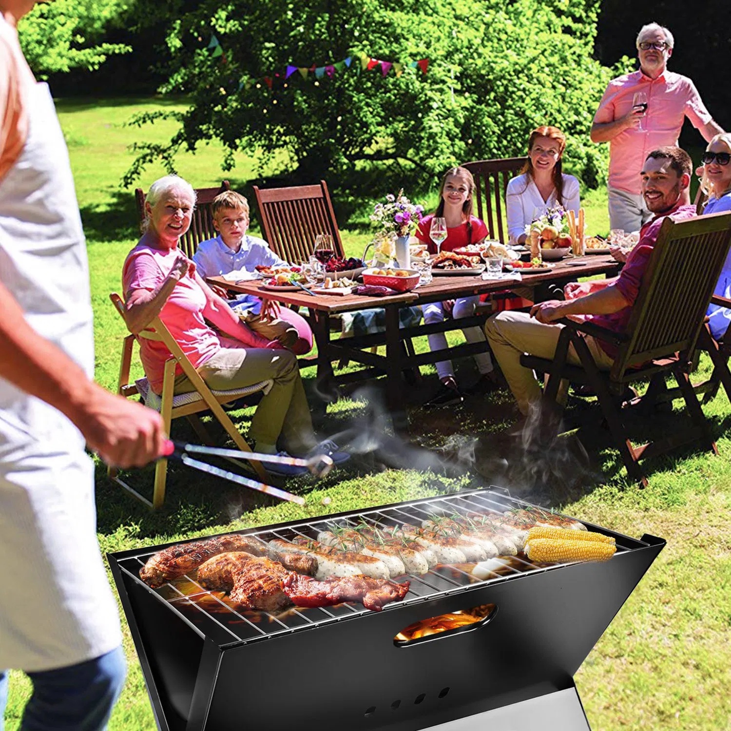 Foldable Portable BBQ Grill — Heavy‑Duty Steel, Travel‑Ready Outdoor Cooker - Image 5