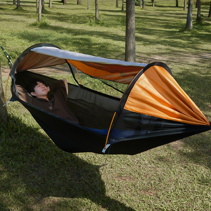 Mosquito‑Proof Camping Hammock — Tip‑Resistant, Travel‑Ready, Heavy‑Duty