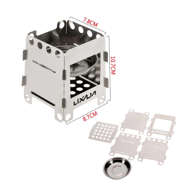 Portable Survival Wood Stove — Ultralight, Stainless Steel, Biomass‑Ready - Image 7