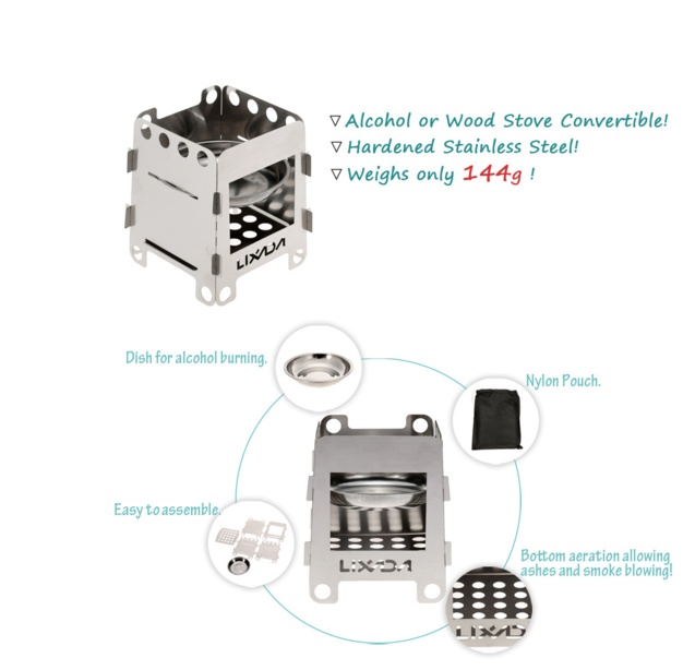Portable Survival Wood Stove — Ultralight, Stainless Steel, Biomass‑Ready - Image 4